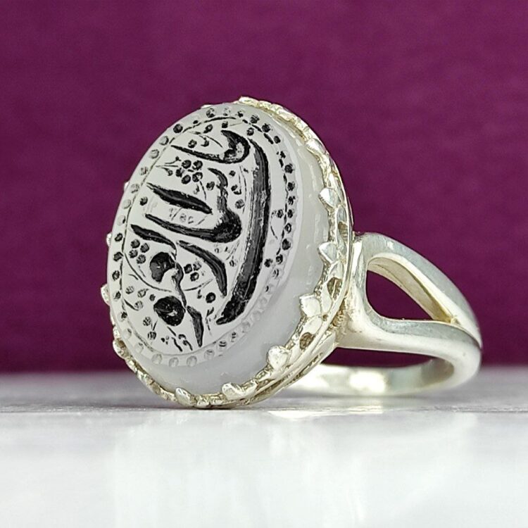 انگشتر عقیق یمنی کبود اصل