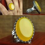 انگشتر عقیق زرد شرف الشمس اصل