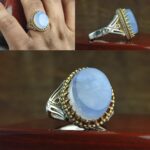 انگشتر عقیق یمنی کبود اصل