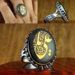 انگشتر حدید طلایی اصل