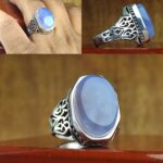 انگشتر عقیق یمنی کبود اصل