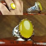 انگشتر عقیق زرد شرف الشمس اصل