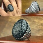 انگشتر عقیق مشکی اصل