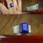 انگشتر لاجورد طبیعی اصل