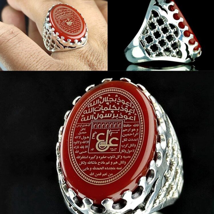 انگشتر عقیق قرمز خراسانی اصل