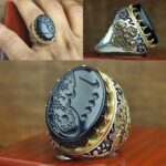 انگشتر عقیق مشکی اصل