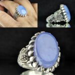 انگشتر عقیق یمنی کبود اصل