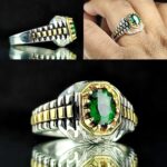 انگشتر توپاز سبز اصل