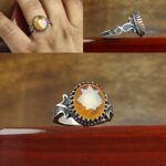 انگشتر یاقوت زرد اصل