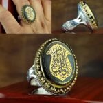 انگشتر حدید طلایی اصل