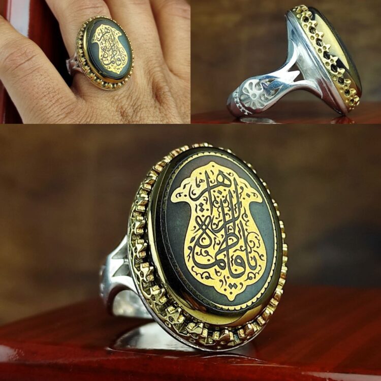 انگشتر حدید طلایی اصل