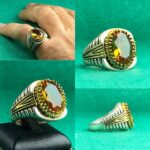 انگشتر زولتانایت سه رنگ