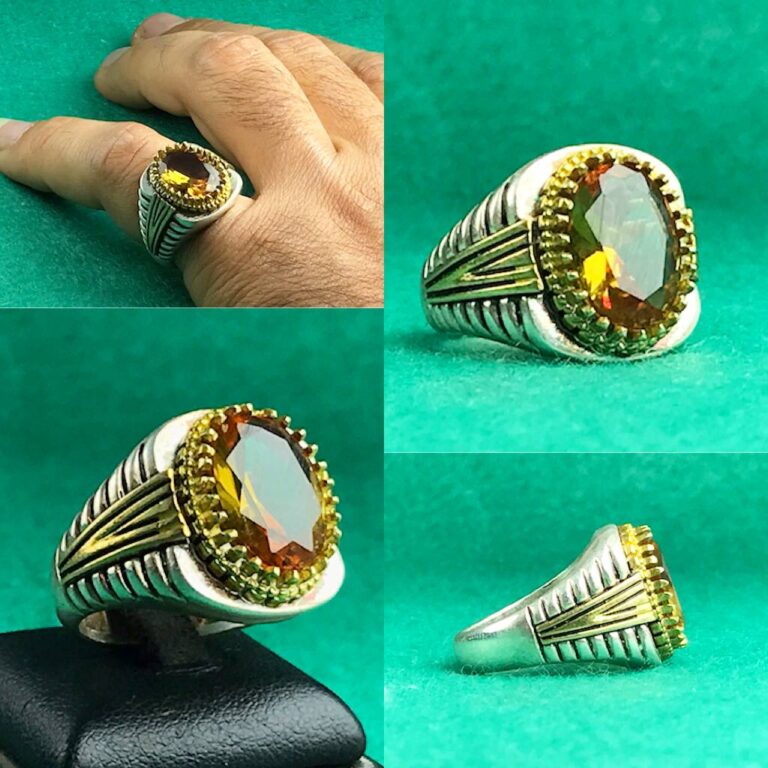انگشتر زولتانایت سه رنگ