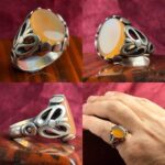 انگشتر عقیق یمنی اصل پرتغالی