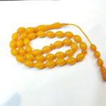 تسبیح کهربای پودری 33 دانه