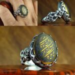 انگشتر حدید طلایی اصل