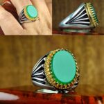 انگشتر عقیق سبز