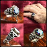 انگشتر توپاز هفت رنگ