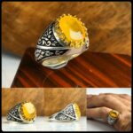 انگشتر یاقوت زرد اصل