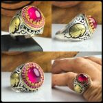 انگشتر یاقوت استار قرمز اصل