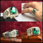 انگشتر توپاز سبز اصل