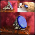 انگشتر لاجورد آبی اصل