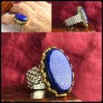 انگشتر لاجورد آبی افغانی اصل