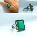 انگشتر عقیق سبز اصل