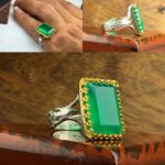 انگشتر عقیق سبز اصل