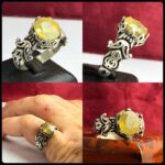 انگشتر یاقوت زرد اصل آفریقایی