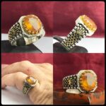 انگشتر یاقوت زرد اصل آفریقایی