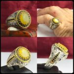 انگشتر یاقوت زرد اصل آفریقایی