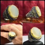 انگشتر عقیق یمنی نباتی اصل
