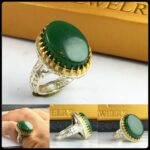 انگشتر یشم سبز اصل