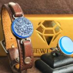 ست انگشتر و دستبند عقیق آبی