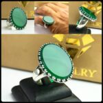 انگشتر عقیق سبز اصل