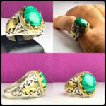 انگشتر مالاکیت سبز اصل
