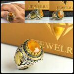 انگشتر یاقوت زرد آفریقایی اصل