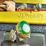 انگشتر یشم سبز اصل