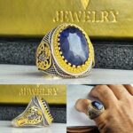 انگشتر یاقوت کبود اصل