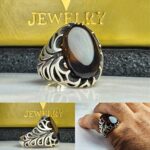 انگشتر عقیق یمنی مشکی اصل