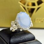 انگشتر زنانه عقیق یمنی کبود اصل