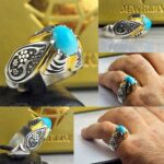 انگشتر فیروزه عجمی نیشابور اصل