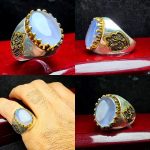 انگشتر عقیق یمنی کبود اصل