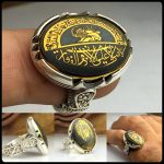 انگشتر حدید حکاکی لافتی الاعلی