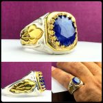 انگشتر یاقوت کبود اصل