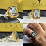 انگشتر توپاز هفت رنگ