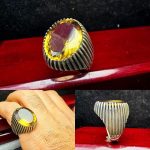 انگشتر سیترین طلایی اصل