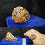 انگشتر عقیق زرد یمنی اصل