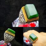 انگشتر یشم سبز اصل
